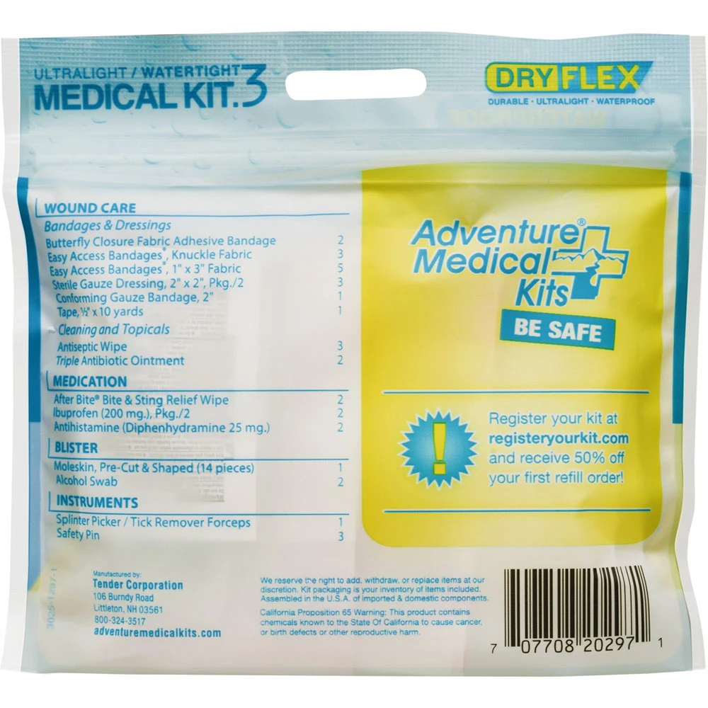 ADVENTURE MEDICAL KITS Ultralight / Watertight .3 Medical Kit 5 ADVENTURE MEDICAL KITS Ultralight / Watertight .3 Medical Kit - Image 3