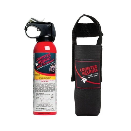 COUNTER ASSAULT Bear Deterrent With Belt Holster -Outdoor Product Shop counter assault 8 oz bear spray 900x900 1