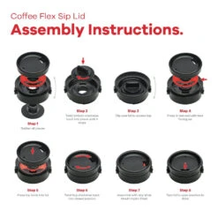 HYDRO FLASK Wide Mouth Flex Sip Lid -Outdoor Product Shop hydro flask wm flex sip lid black 48 1000x1000 1